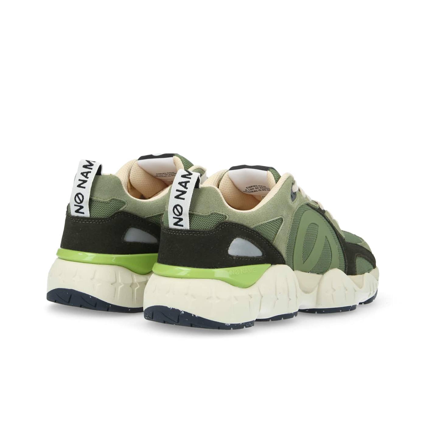 KRAZEE RUNNER UOMO - CAMOSCIO/REC.KNIT - LIME/OLIVA